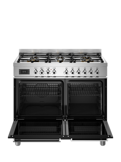Bertazzoni Professional Series 100cm Dual Fuel Range Cooker with Gas Hob - view 2, Black