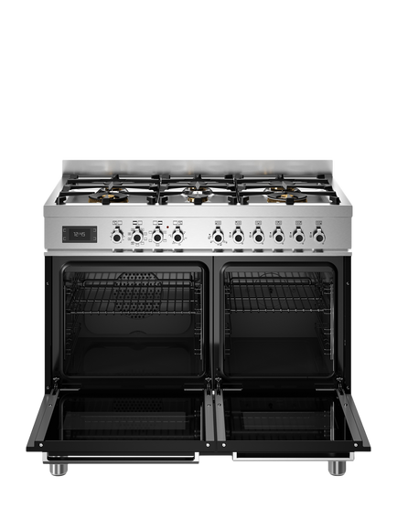 Bertazzoni Professional Series 100cm Dual Fuel Range Cooker with Gas Hob - view 2, Black