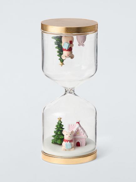 John Lewis Mouse Hourglass Timer Snowglobe, Multi, Multi