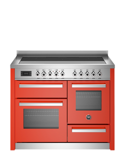 Bertazzoni Professional Series 110cm Electric Range Cooker with Induction Hob, Orange