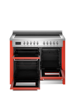 Bertazzoni Professional Series 110cm Electric Range Cooker with Induction Hob - view 2, Orange