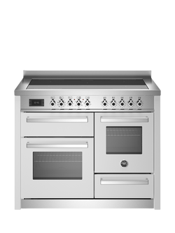 Bertazzoni Professional Series 110cm Electric Range Cooker with Induction Hob, White