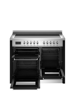 Bertazzoni Professional Series 110cm Electric Range Cooker with Induction Hob - view 2, Black