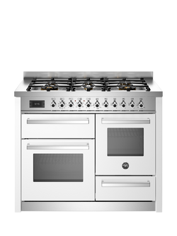 Bertazzoni Professional Series 110cm Dual Fuel Range Cooker with Gas Hob, White