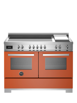 Bertazzoni Professional Series 120cm Electric Range Cooker with Induction Hob, Orange