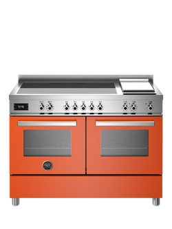 Bertazzoni Professional Series 120cm Electric Range Cooker with Induction Hob - view 2, Orange