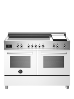 Bertazzoni Professional Series 120cm Electric Range Cooker with Induction Hob - view 2, White