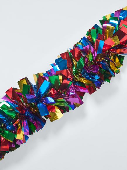 John Lewis Rainbow Tinsel - view 2, White