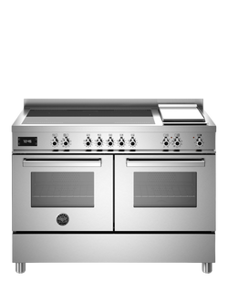 Bertazzoni Professional Series 120cm Electric Range Cooker with Induction Hob - view 2, Stainless Steel