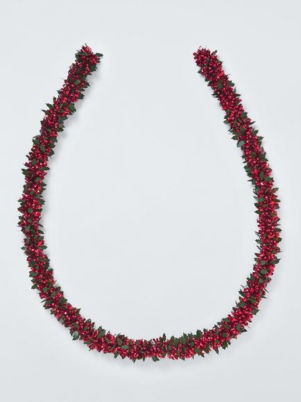 John Lewis Holly Tinsel, White