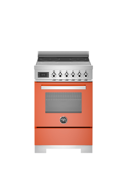 Bertazzoni Professional Series 60cm Electric Range Cooker with Induction Hob, Orange