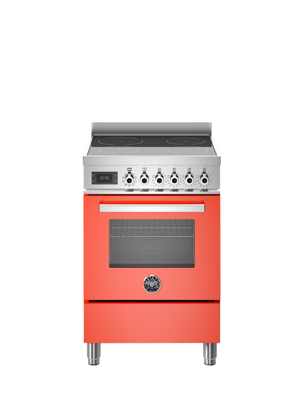 Bertazzoni Professional Series 60cm Electric Range Cooker with Induction Hob - view 2, Orange