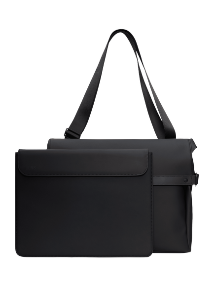 Rains OTG Messenger Bag, 01 Black - view 2, 01 Black