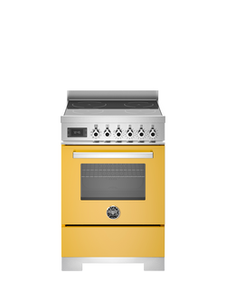 Bertazzoni Professional Series 60cm Electric Range Cooker with Induction Hob, Yellow