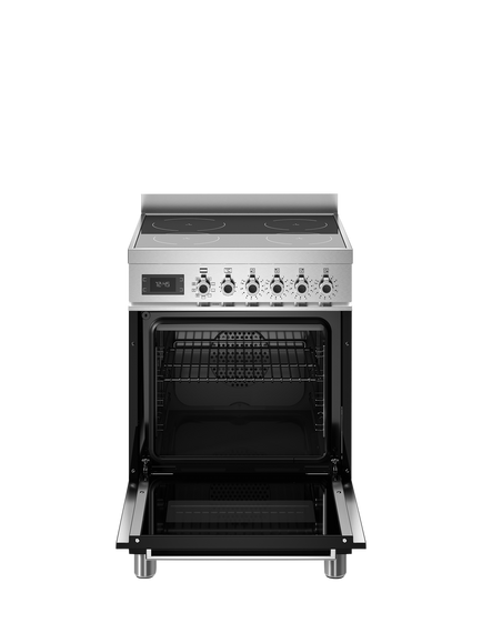 Bertazzoni Professional Series 60cm Electric Range Cooker with Induction Hob - view 2, Black
