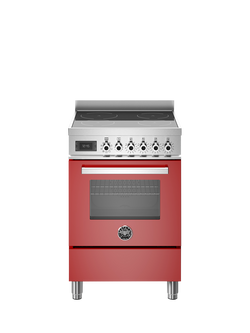 Bertazzoni Professional Series 60cm Electric Range Cooker with Induction Hob - view 2, Red