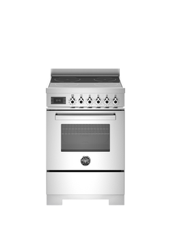 Bertazzoni Professional Series 60cm Electric Range Cooker with Induction Hob, Stainless Steel