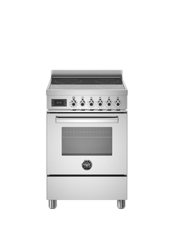 Bertazzoni Professional Series 60cm Electric Range Cooker with Induction Hob - view 2, Stainless Steel