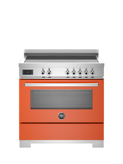 Bertazzoni Professional Series 90cm Electric Range Cooker with Induction Hob, Orange