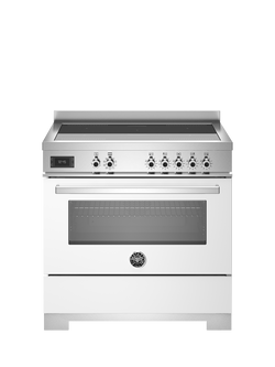 Bertazzoni Professional Series 90cm Electric Range Cooker with Induction Hob, White