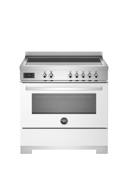 Bertazzoni Professional Series 90cm Electric Range Cooker with Induction Hob, White