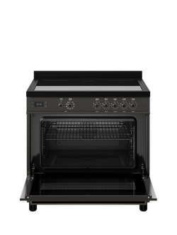 Bertazzoni Professional Series 90cm Electric Range Cooker with Induction Hob - view 2, Black