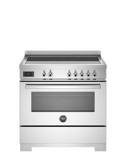 Bertazzoni Professional Series 90cm Electric Range Cooker with Induction Hob, Stainless Steel