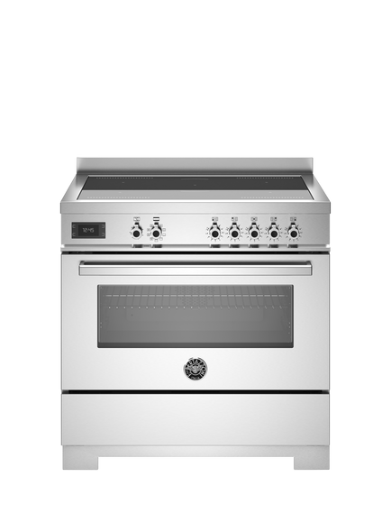 Bertazzoni Professional Series 90cm Electric Range Cooker with Induction Hob, Stainless Steel