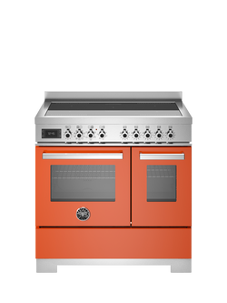 Bertazzoni Professional Series 90cm Electric Range Cooker with Induction Hob, Orange