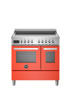 Bertazzoni Professional Series 90cm Electric Range Cooker with Induction Hob - view 2, Orange