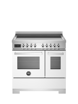 Bertazzoni Professional Series 90cm Electric Range Cooker with Induction Hob, White