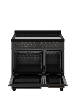 Bertazzoni Professional Series 90cm Electric Range Cooker with Induction Hob - view 2, Carbonio