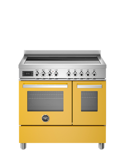 Bertazzoni Professional Series 90cm Electric Range Cooker with Induction Hob - view 2, Yellow
