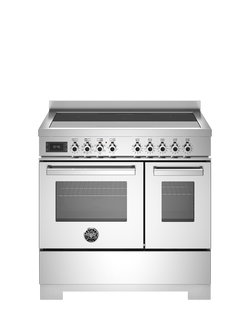 Bertazzoni Professional Series 90cm Electric Range Cooker with Induction Hob, Stainless Steel