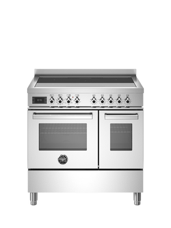 Bertazzoni Professional Series 90cm Electric Range Cooker with Induction Hob - view 2, Stainless Steel