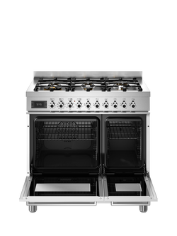 Bertazzoni Professional Series 90cm Dual Fuel Range Cooker with Gas Hob - view 2, White