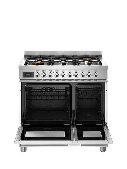 Bertazzoni Professional Series 90cm Dual Fuel Range Cooker with Gas Hob - view 2, White