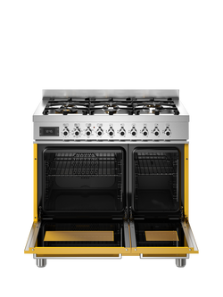 Bertazzoni Professional Series 90cm Dual Fuel Range Cooker with Gas Hob - view 2, Yellow