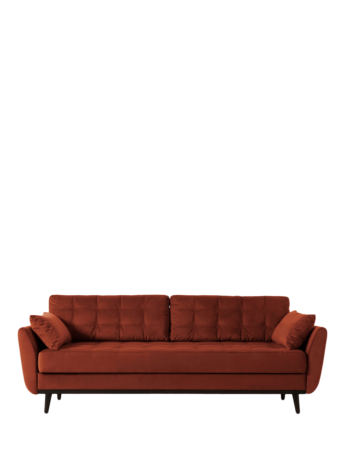 Model 10 Range, Swyft Model 10 Large 3 Seater Sofa Bed, Velvet Brick