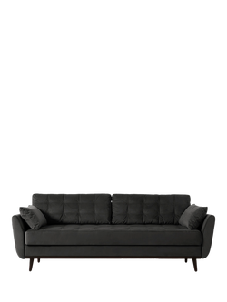 Swyft Model 10 Large 3 Seater Sofa Bed, Velvet Charcoal