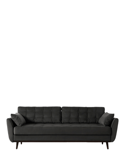 Swyft Model 10 Large 3 Seater Sofa Bed, Velvet Charcoal