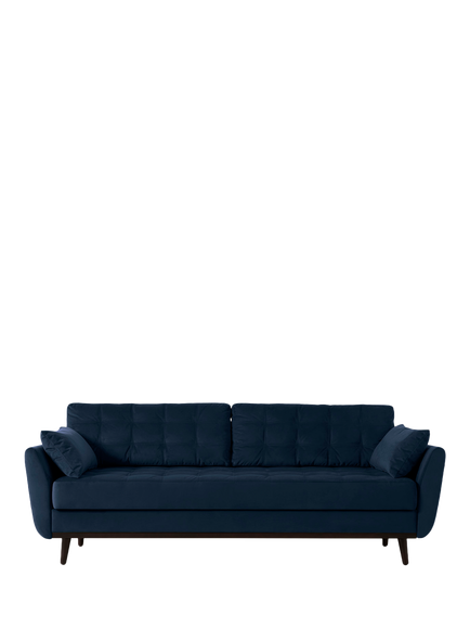 Swyft Model 10 Large 3 Seater Sofa Bed, Velvet Indigo