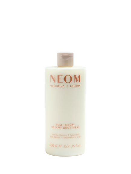 NEOM Wellbeing London Real Luxury Creamy Body Wash, 500ml, Clear