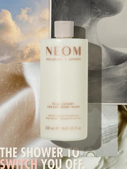 NEOM Wellbeing London Real Luxury Creamy Body Wash, 500ml - view 2, Clear