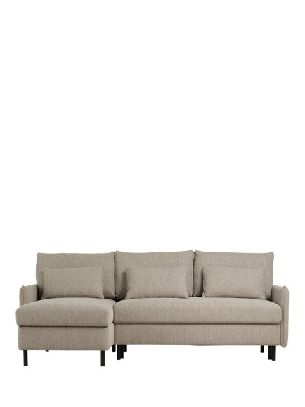 Swyft Model 12 LHF Chaise End Sofa Bed, Linen Pumice