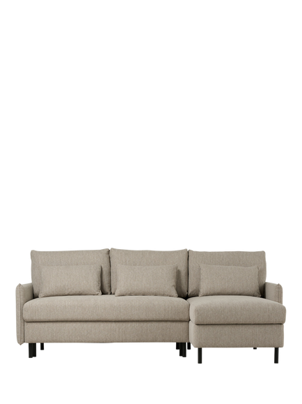 Swyft Model 12 RHF Chaise End Sofa Bed, Linen Pumice