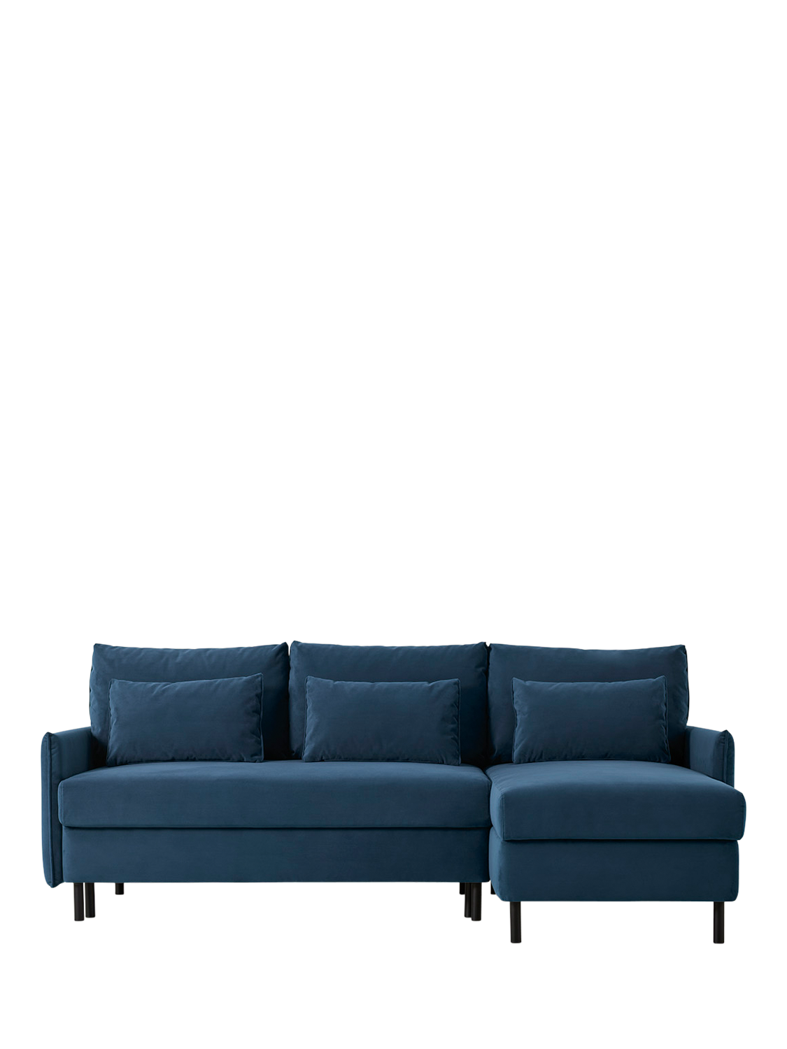 Model 12 Range, Swyft Model 12 RHF Chaise End Sofa Bed, Velvet Teal