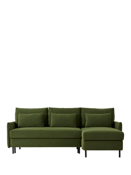 Swyft Model 12 RHF Chaise End Sofa Bed, Velvet Vine