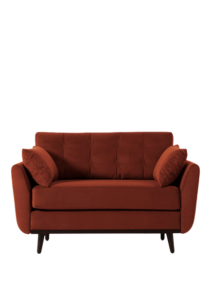 Swyft Model 10 Loveseat, Velvet Brick