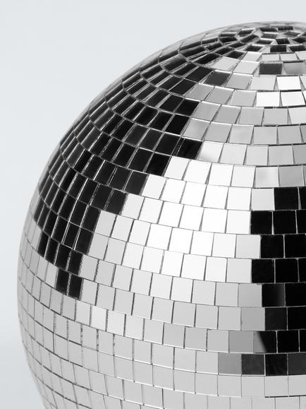 John Lewis Small Disco Ball Decoration - view 2, Gold